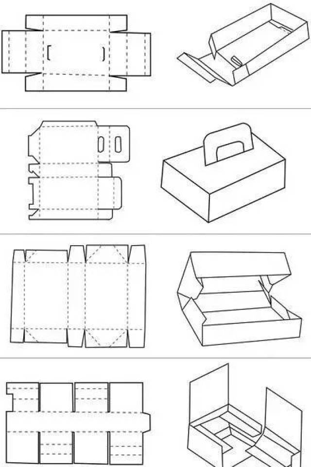 超全盒型展开图