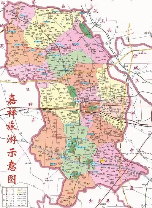 嘉祥县仲山镇地图图片