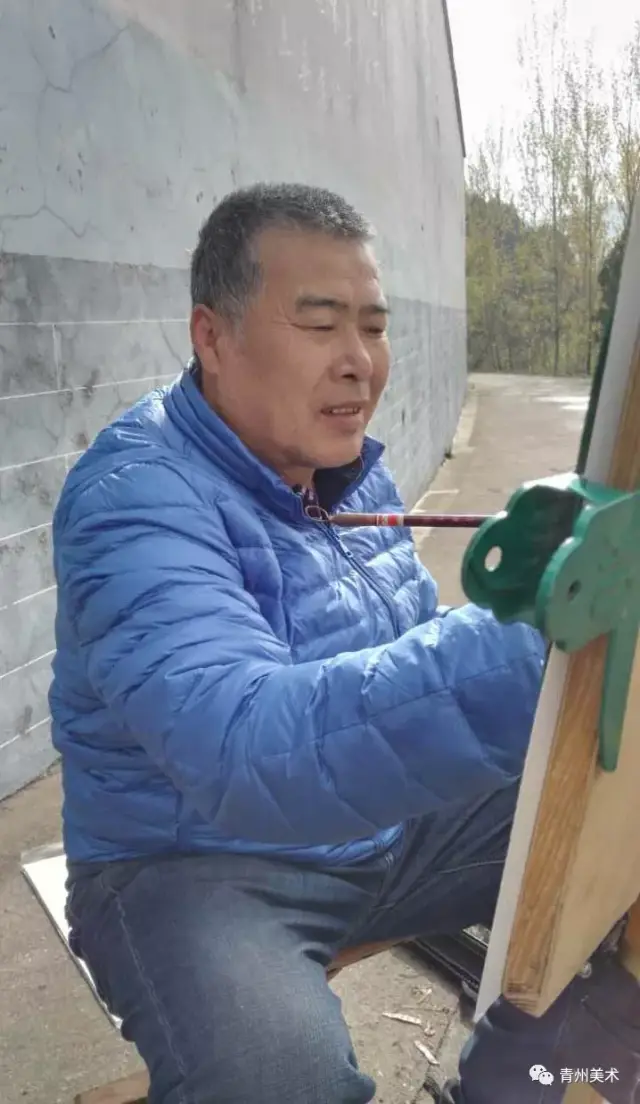 墨醉春山青州画家画青州第五天啦