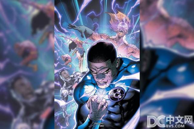 军团的忠实拥护者约翰·斯图尔特转变成一个紫灯侠/紫光灯侠