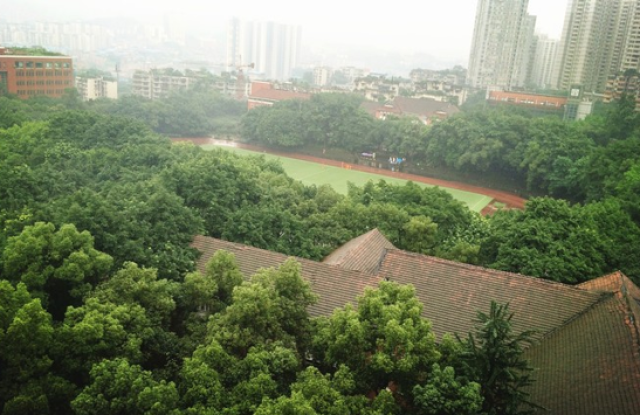 所以重庆大学虎溪校区是重庆大学城的重要组成部分,这里浅丘地形,地势