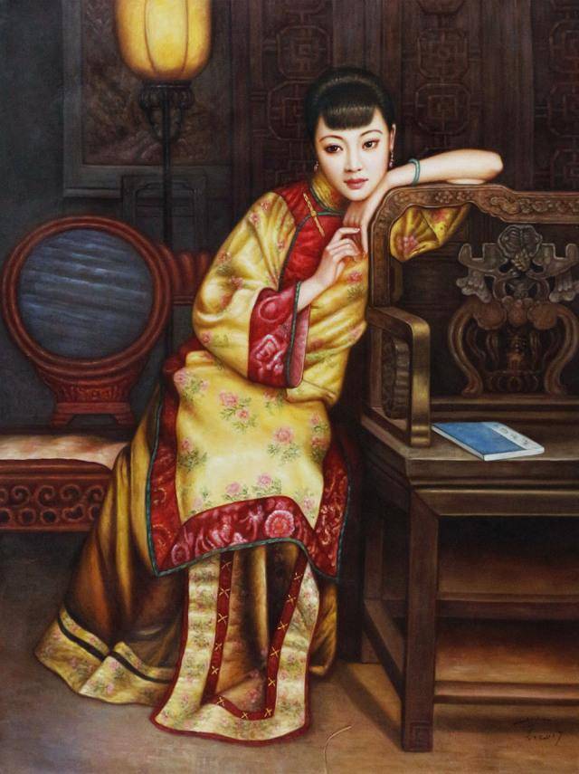 陈一茗  《檀香》120*89cm