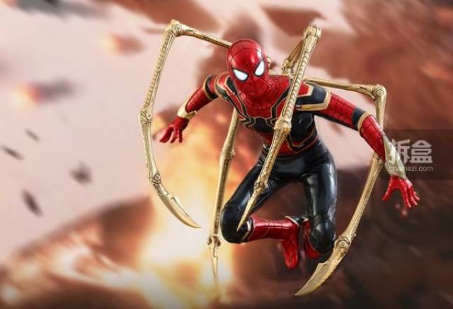 hottoys 漫威电影《复仇者联盟3:无限战争》钢铁蜘蛛 1:6可动人偶