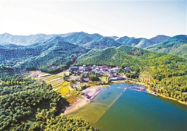 如今的妙西镇绿色环绕 供图/吴兴区委宣传部