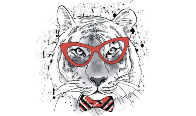 戴眼镜的小老虎