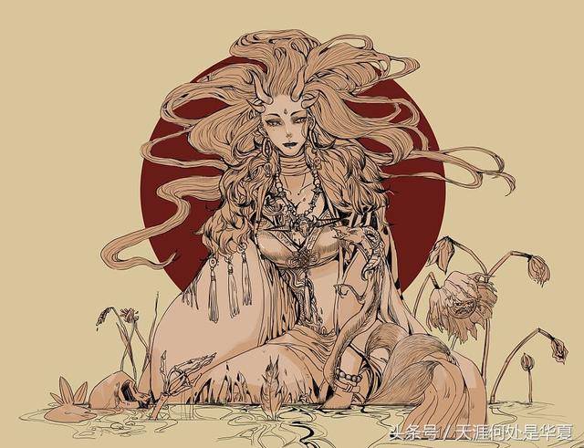 学者们或以祖先崇拜诠释《山海经》中的"山神"形象, 例如李盛铨先生就