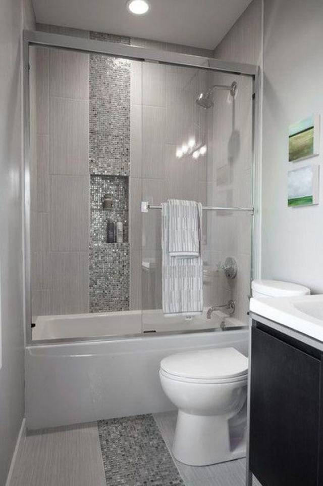 最简单的浴缸改淋浴房图片