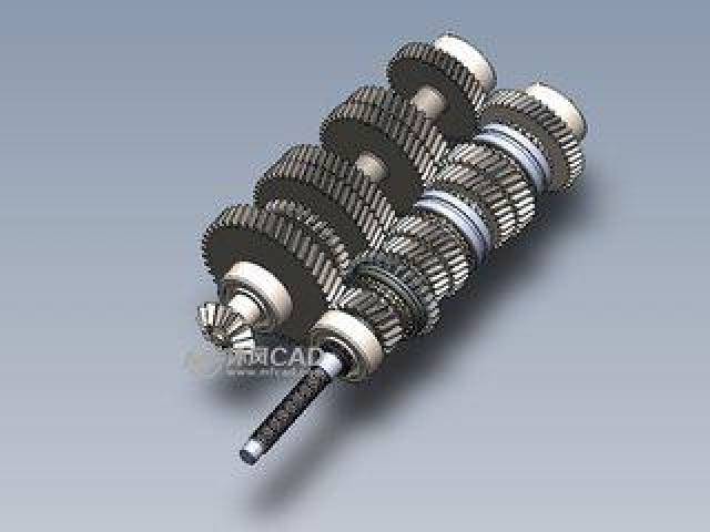 发动机前置横向布置的二轴式变速器