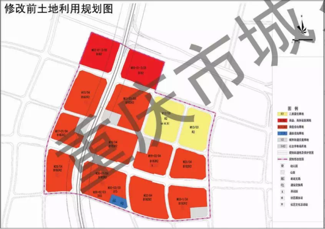 蔡家组团m分区地块调规 用地属性,容积率等均有所调整