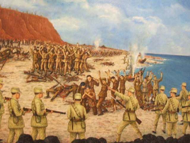 津门战役绘画图片