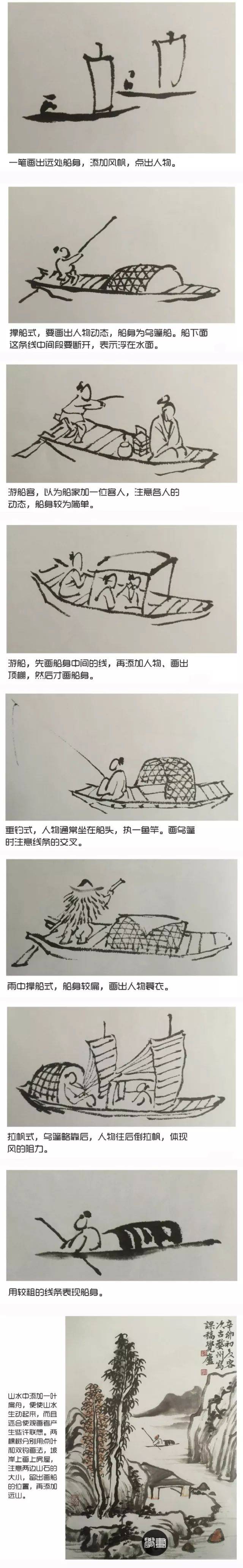 国画小景人物的画法图片