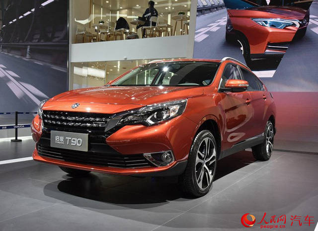 人民网直击2018北京国际车展:启辰t90亮相