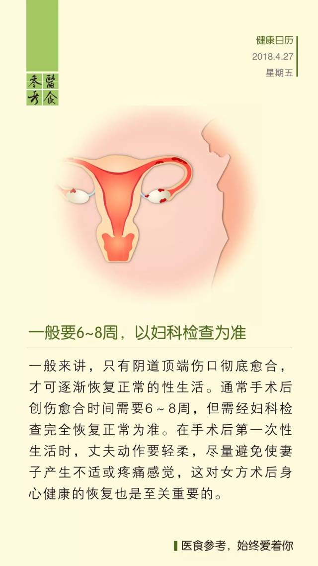 子宫切除后,多久可以恢复性生活