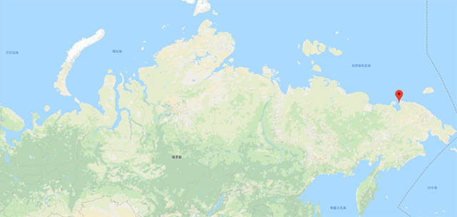 俄罗斯最北端城市佩韦克位置示意图