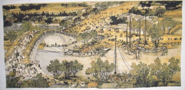 清明上河図 虹橋作 清明上河図」（清院本）の風景～その2 | 雨過天青 歴史系娯楽雑記帳