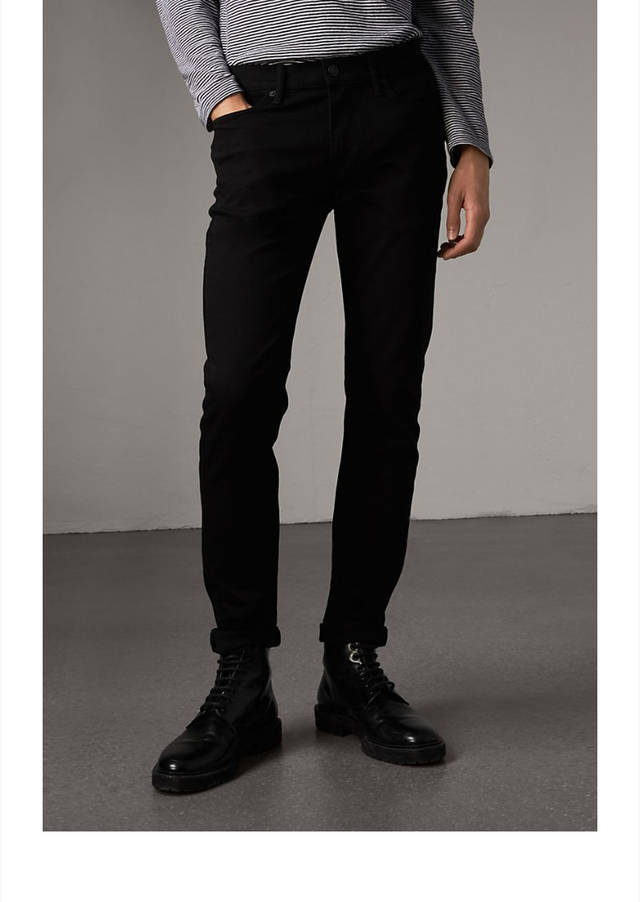 每位时髦男士都要有的burberry博柏利巴宝莉修身弹力长裤!