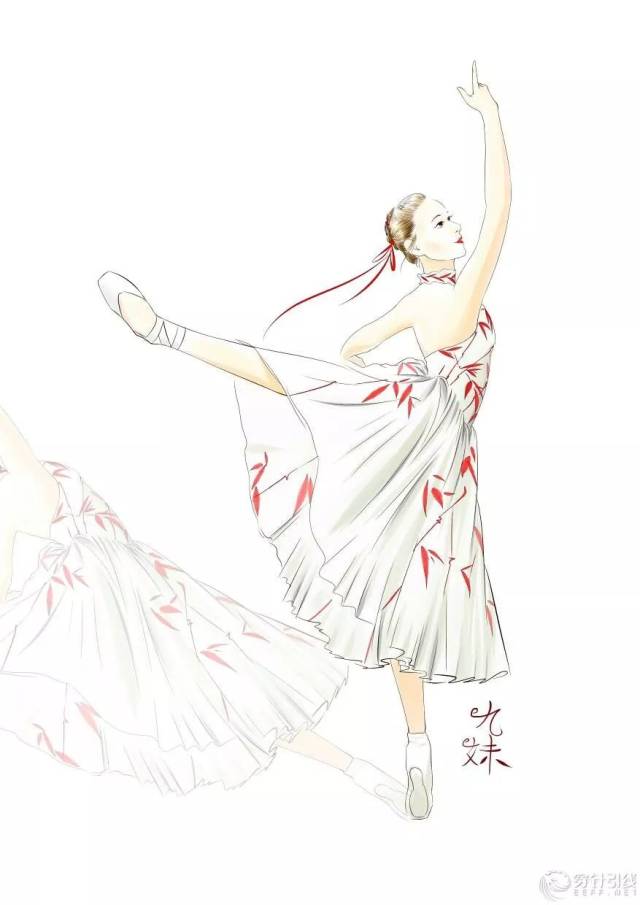 时装手绘 | 芭蕾舞服装手绘
