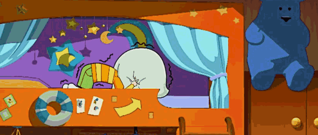 于是,小头爸爸给他支招, 教他"数绵羊催眠法