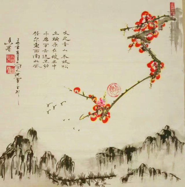 非遗传承人王洪军梅花篆字艺术旷古绝今