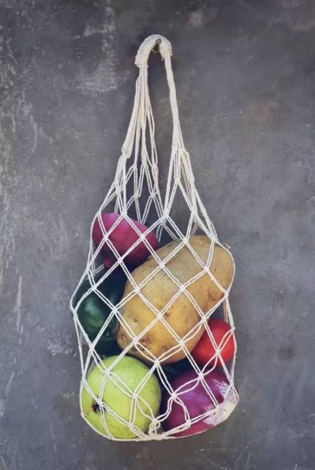 自己手作的菜网兜 ▼