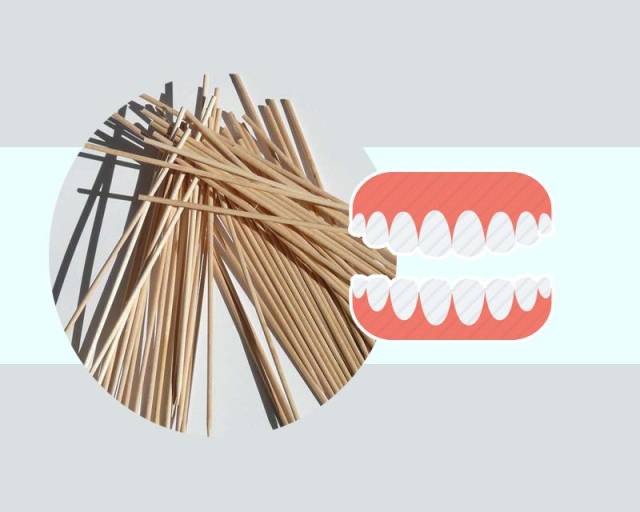 第五,用牙签剔牙