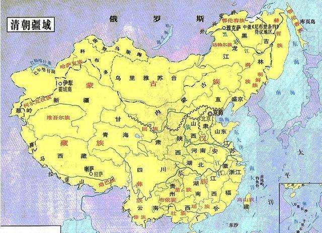 清朝地图高清,清朝省份版,清朝版大图_大山谷图库