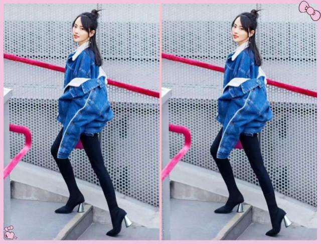 30岁张嘉倪撞上27岁张天爱, 网友: 明星脸和演员脸一目了然!