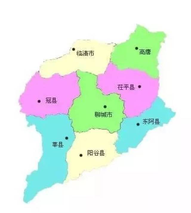 山东聊城地图全图放大图片