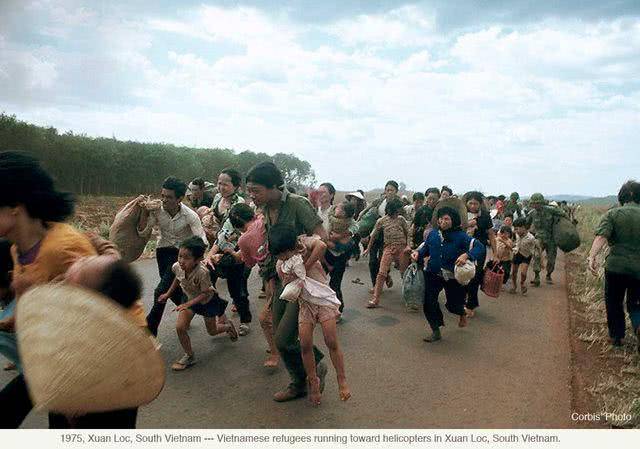 1975年黑色4月,南越南百万人大逃亡真实照片