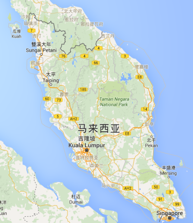 马来西亚半岛面积图片