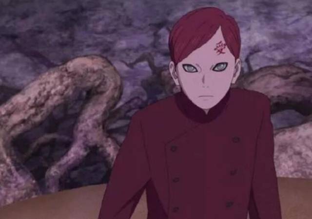 我爱罗作为一尾守鹤的人柱力,初登场时残暴恐怖,让不少忍者都畏惧.