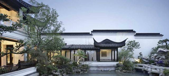 中式风格别墅庭院,本于自然,高于自然,中国人的大爱
