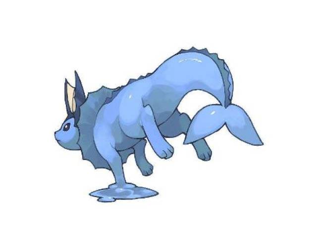 《精灵宝可梦》图鉴134:能把自己溶化在水里的宝可梦——水伊布