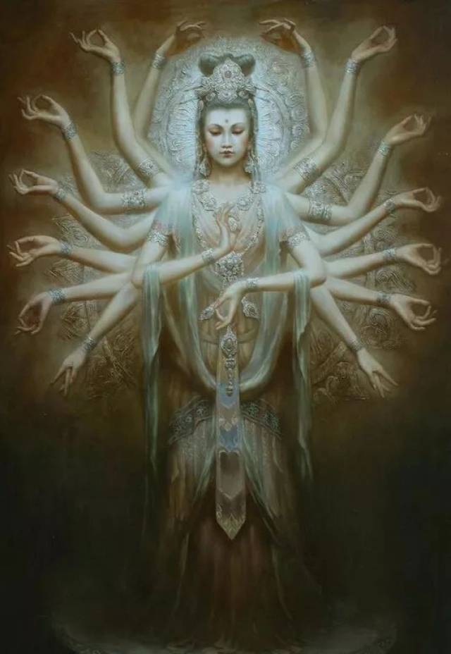 古韵深邃,空灵圣洁,当代实力派油画家曾浩敦煌飞天系列作品欣赏