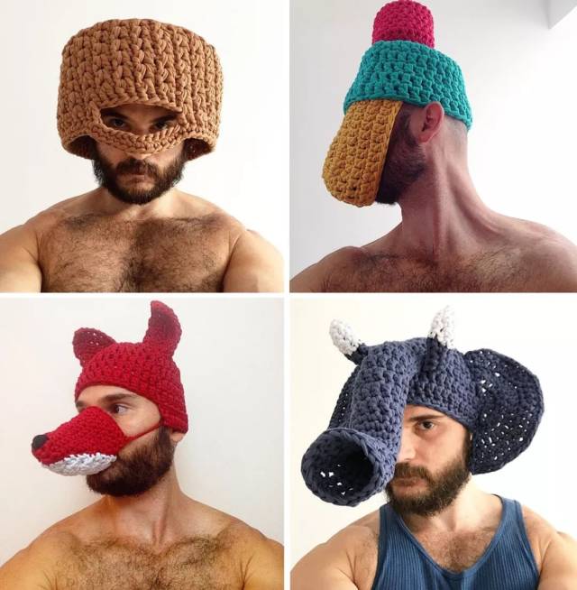 男人织毛衣搞笑图片图片