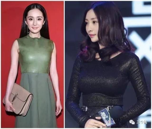 在所有的领型中,v领对大胸妹最友好(从左到右,显胸度依次下降).