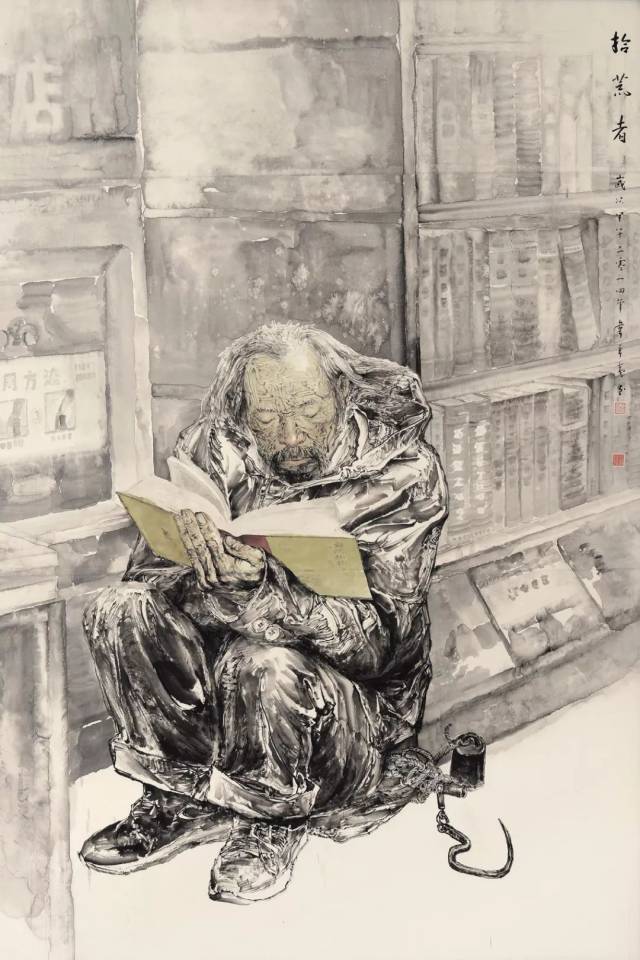 《拾荒者》,200×160cm,2014年.