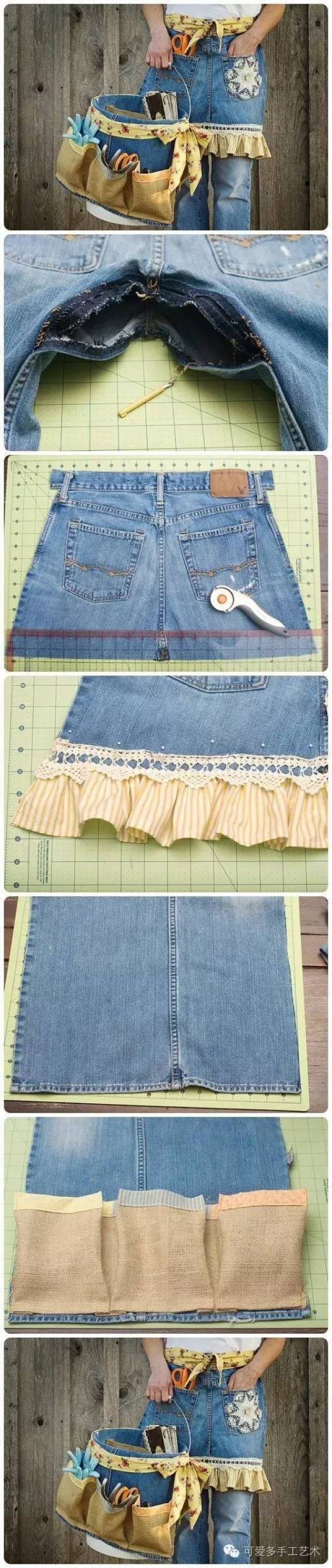 围裙不用买 ,用旧衣服就可以做,比买的美十倍!(附教程)