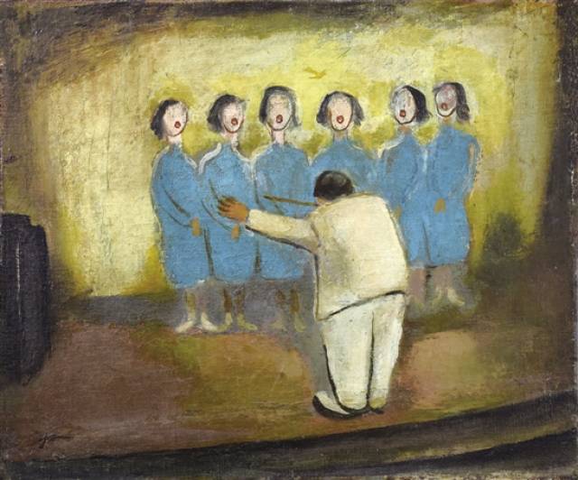 久保守画‐油彩‐壁画