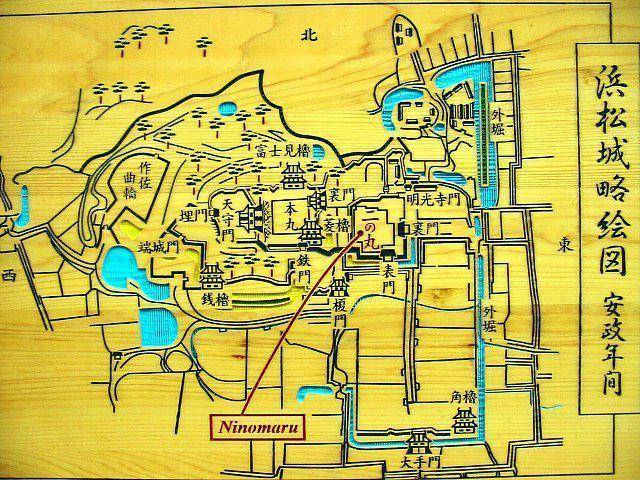 (滨松城略绘图)