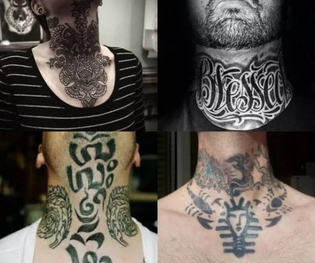 所以在喉结处纹身, 其紧绷程度你可以想象一下.