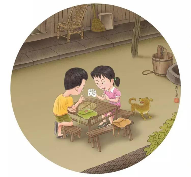 的内侧八个面则分别写上反面或正面的字句,例如"傻瓜"或"好儿童"等等