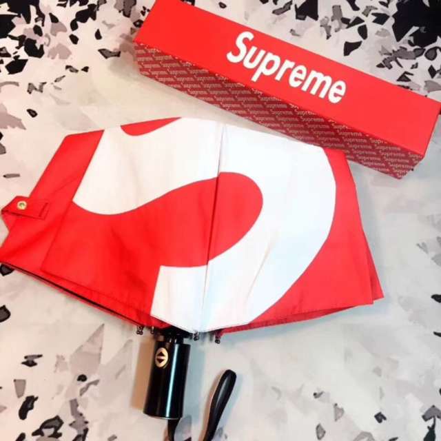 supreme x shedrain 潮牌联名伞实物细节实拍!