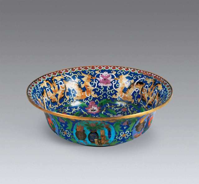 铜胎掐丝珐琅景泰蓝市场价值如何_搜狐网