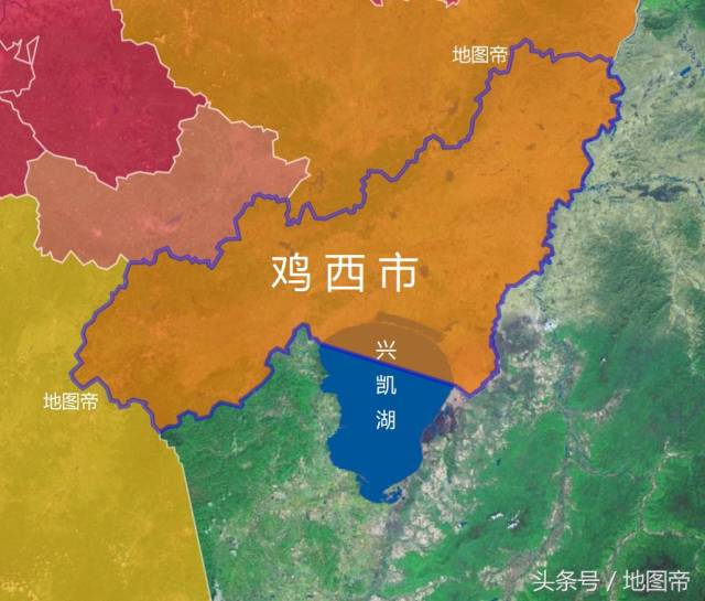 兴凯湖地图 鸡西图片