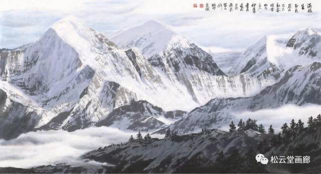 李兵水墨雪山畫的學術價值