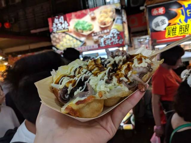 7. 起司章鱼烧 @饶河夜市