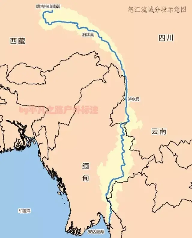 澜沧江流经地图怒江图片