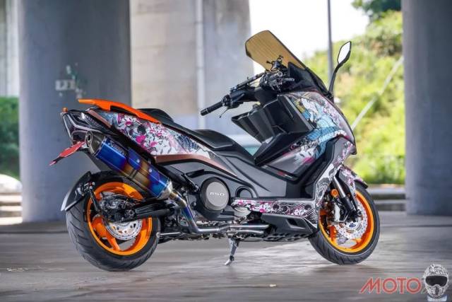 改装档案|kymco ak550 浮世绘与钛合金煅烧的大绵羊改装