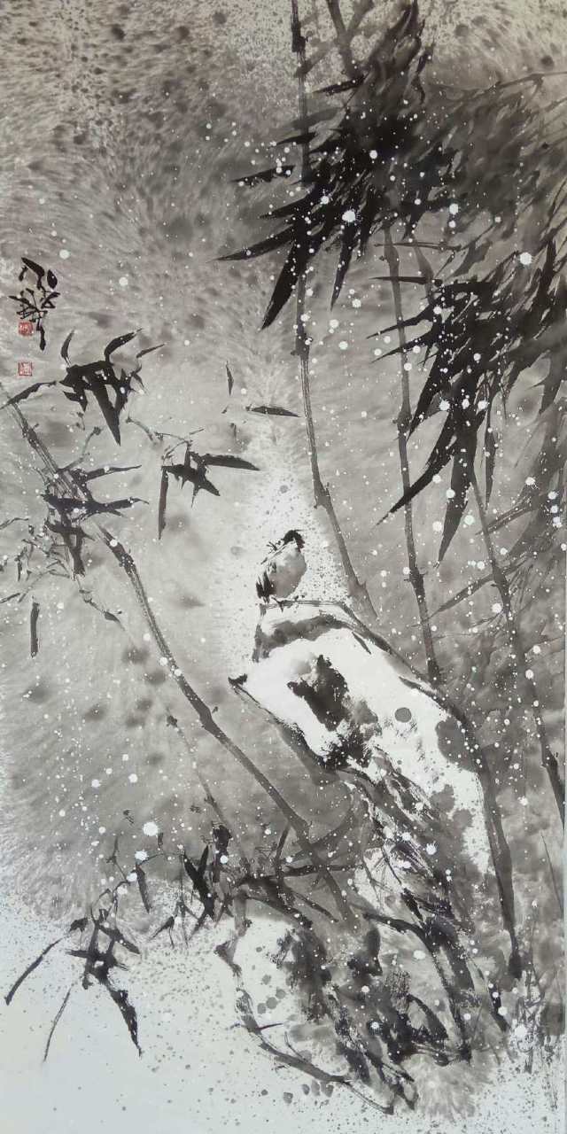 画家艾宗光(艾竹不语)的画竹情缘